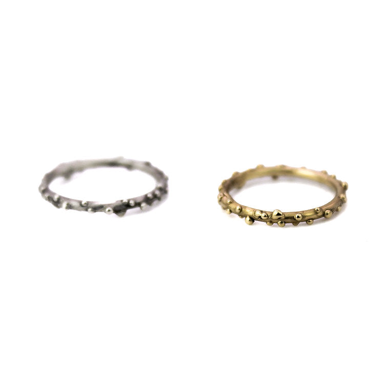 Dainty Bobble Stacking Rings