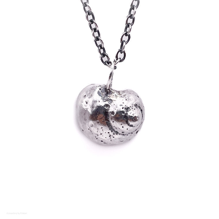 Zero-Waste Silver Casted Shell Necklace