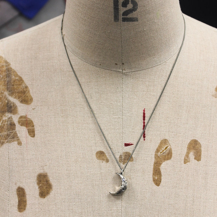 Zero-Waste Crescent Moon Necklace