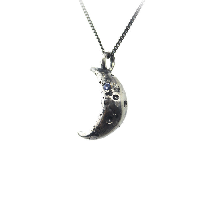 Zero-Waste Crescent Moon Necklace