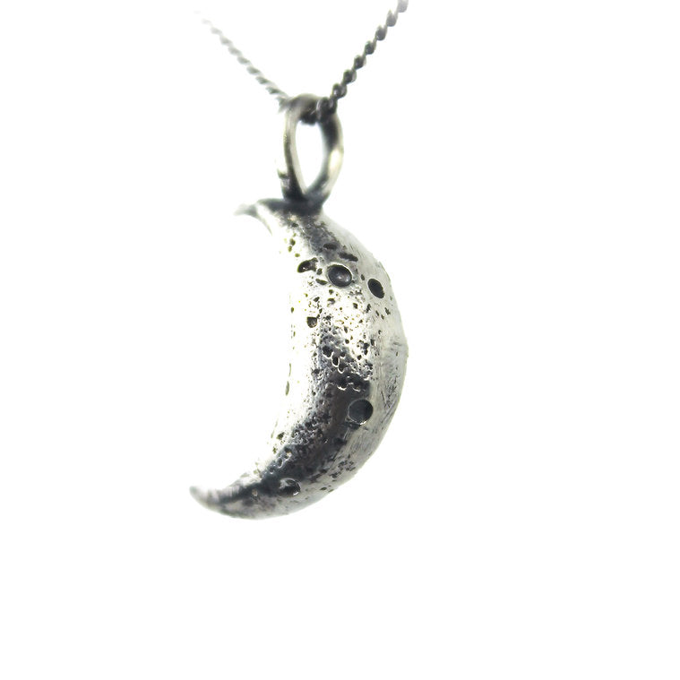 Zero-Waste Crescent Moon Necklace