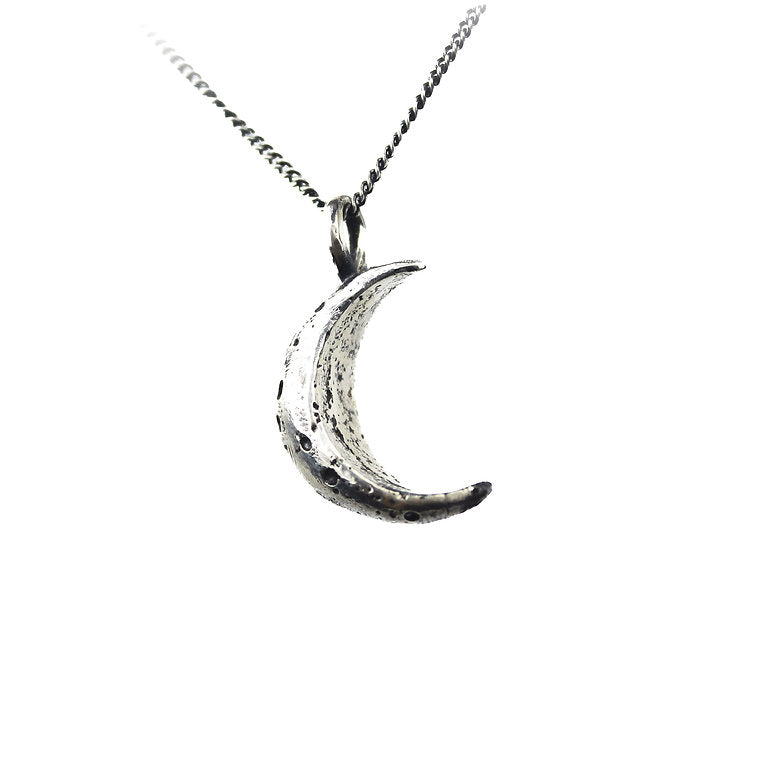 Zero-Waste Crescent Moon Necklace