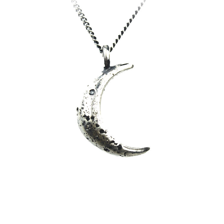 Zero-Waste Crescent Moon Necklace