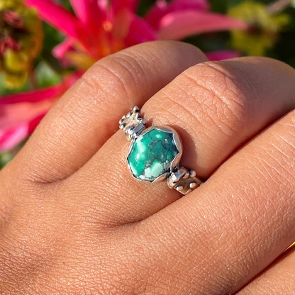 Hubei Turquoise Bobble Ring