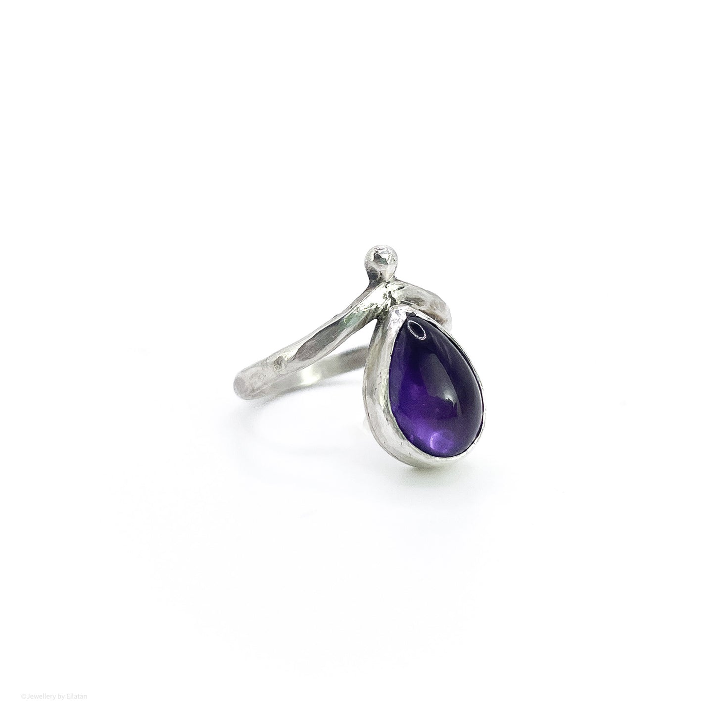 Amethyst Teardrop Ring