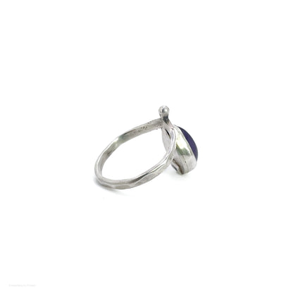 Amethyst Teardrop Ring