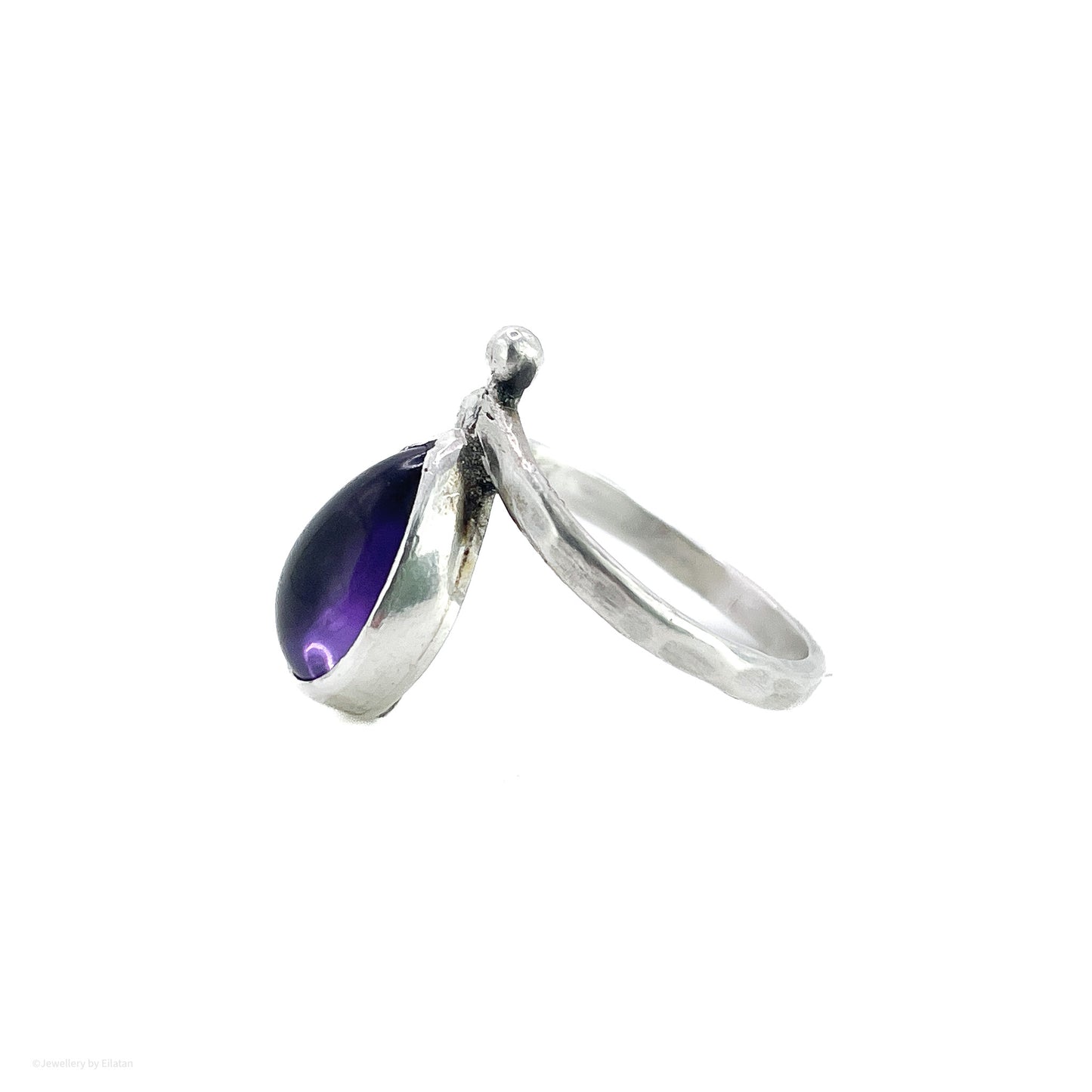 Amethyst Teardrop Ring