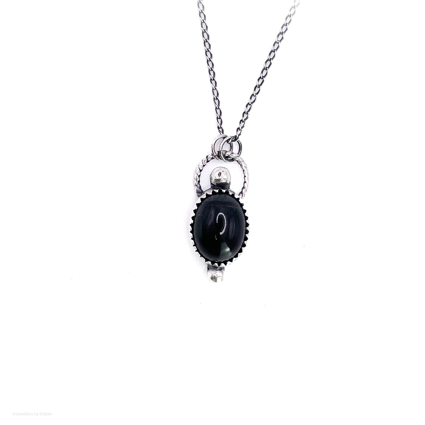 Black Tigers Eye Dainty Necklace