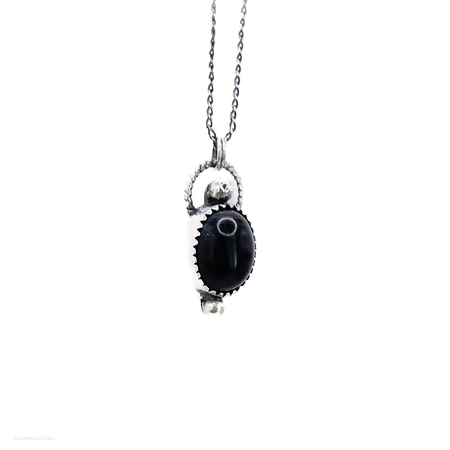 Black Tigers Eye Dainty Necklace