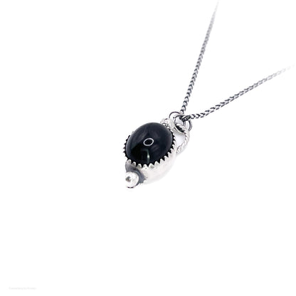 Black Tigers Eye Dainty Necklace