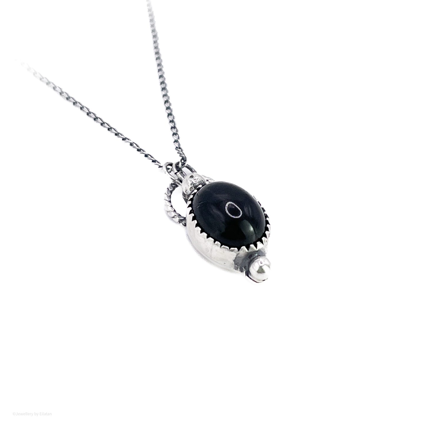 Black Tigers Eye Dainty Necklace