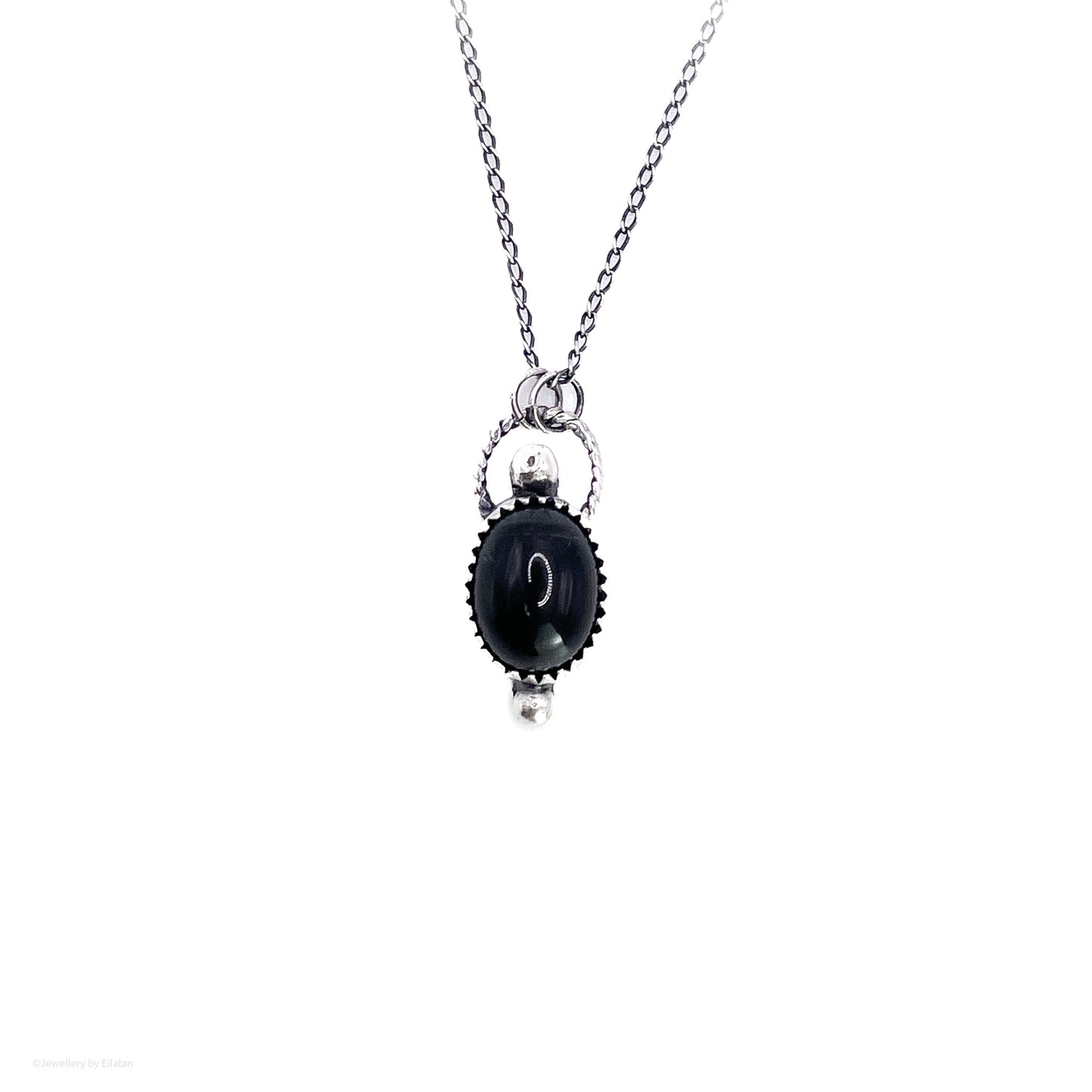 Black Tigers Eye Dainty Necklace