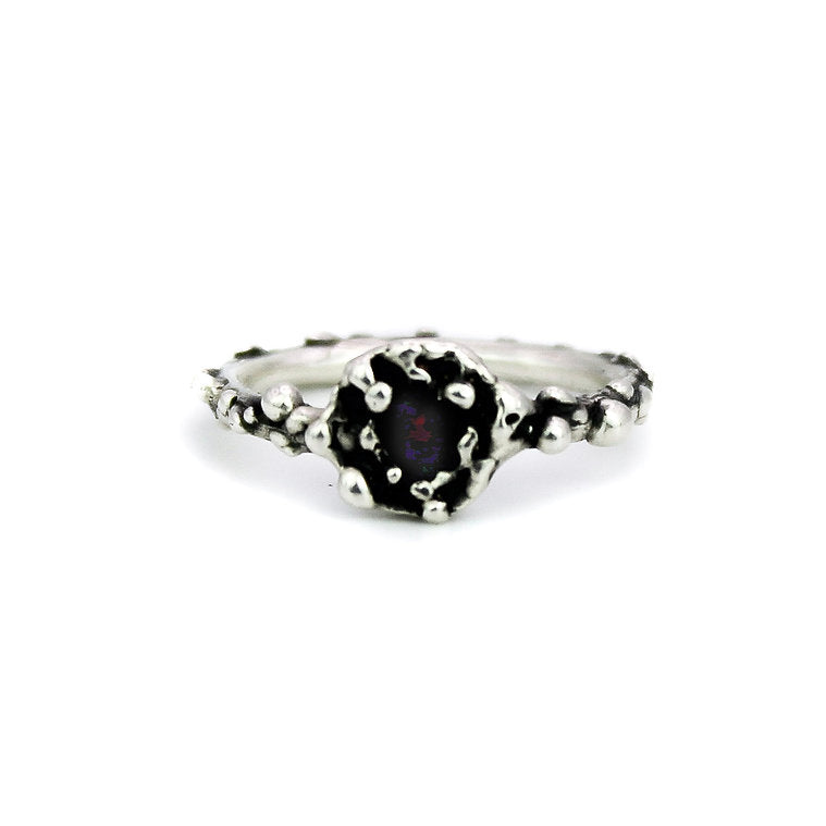 CZ 'Garnet' Cast Bobble Ring