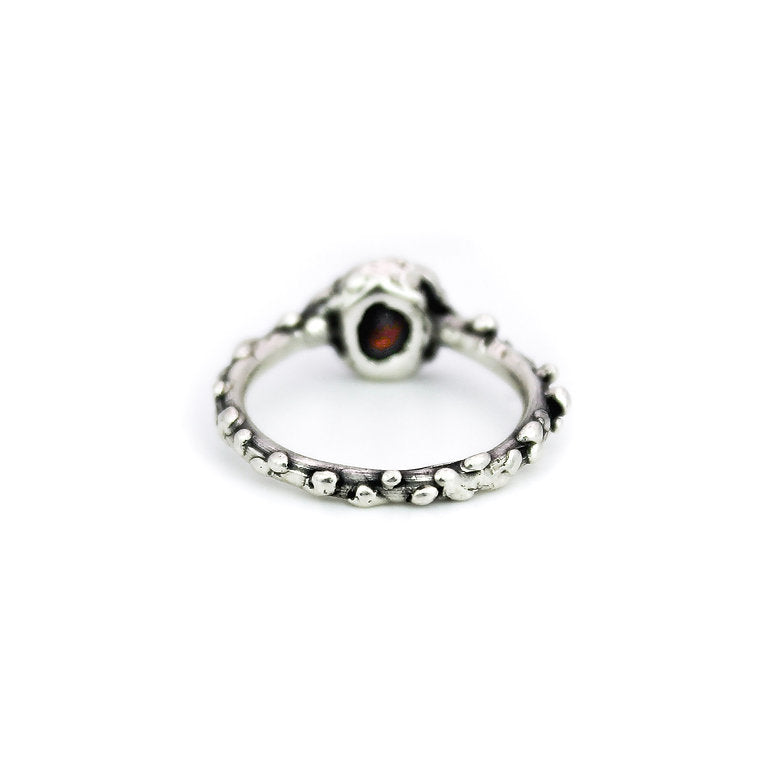 CZ 'Garnet' Cast Bobble Ring