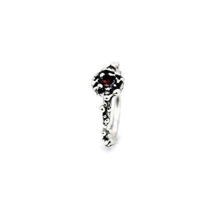 CZ 'Garnet' Cast Bobble Ring