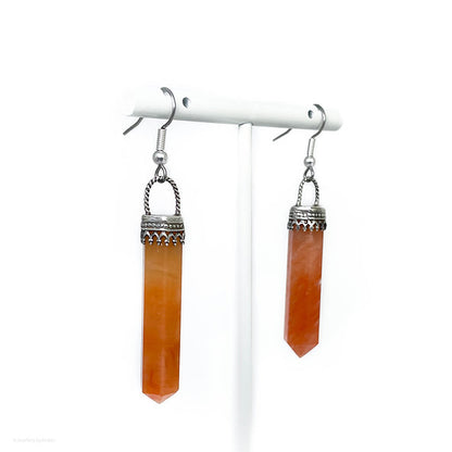 Carnelian Point Earrings