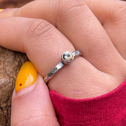 Dalmatian Jasper Stacking Ring