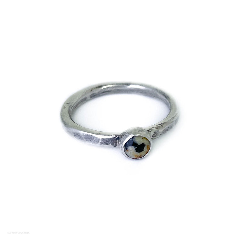 Dalmatian Jasper Stacking Ring