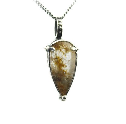 Golden Rutilated Quartz Necklace