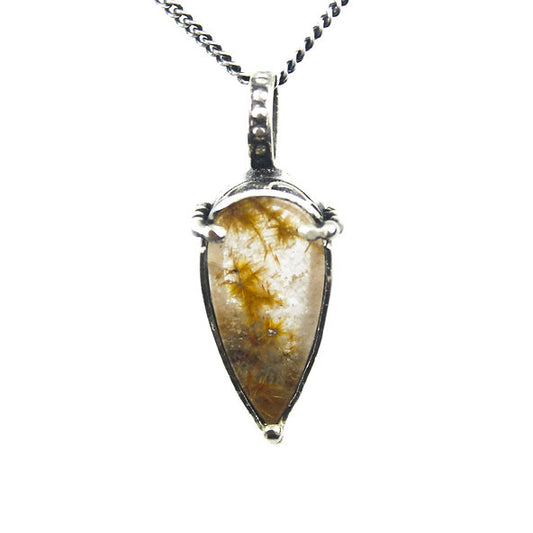 Golden Rutilated Quartz Necklace