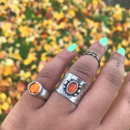 Amber Tube Ring