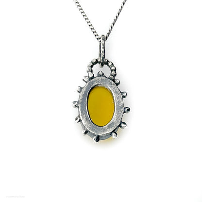 Yellow Chalcedony "Sun" Necklace